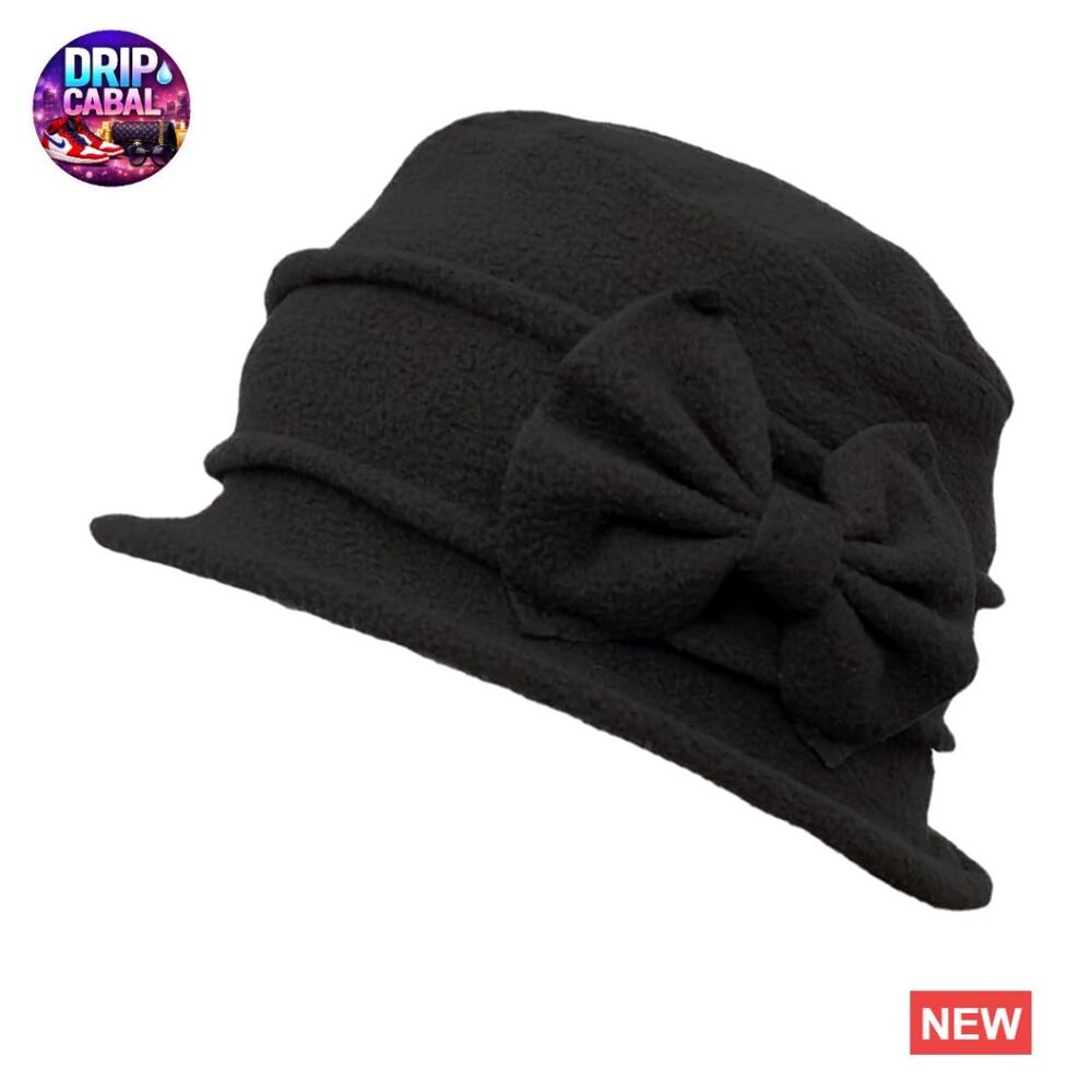 Fleece Floral Bucket Hat Winter Women's Vintage Derby Cap